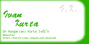 ivan kurta business card